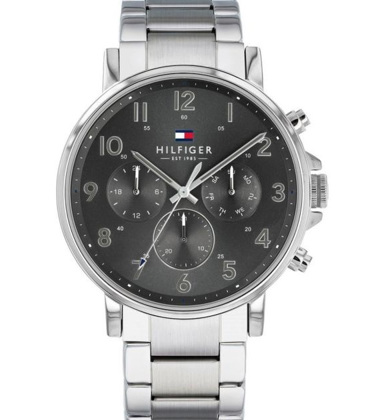 Tommy Hilfiger Daniel Ρολόι Μπαταρίας με Ασημί Μεταλλικό Μπρασελέ 1710382