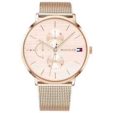 Tommy Hilfiger Jenna Ρολόι Μπαταρίας με Ροζ Χρυσό Μεταλλικό Μπρασελέ 1781944