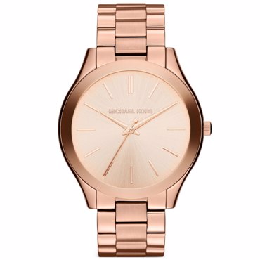 Michael Kors Slim Runway Ρολόι Μπαταρίας με Ροζ Χρυσό Μεταλλικό Μπρασελέ MK3197