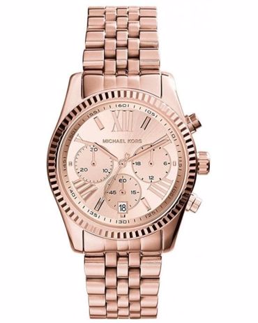 Michael Kors Lexington Ρολόι Χρονογράφος Μπαταρίας με Χρυσό Μεταλλικό Μπρασελέ MK5569