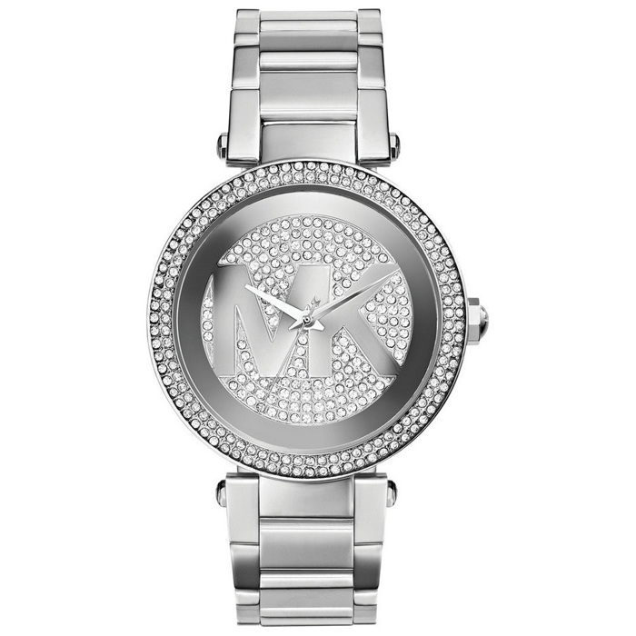 Michael Kors Parker Roloi Batarias me Asimi Metalliko Brasele MK5925