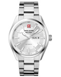 Swiss Alpine Military by Grovana Roloi Aftomato me Asimi Metalliko Brasele SAM7090.2132
